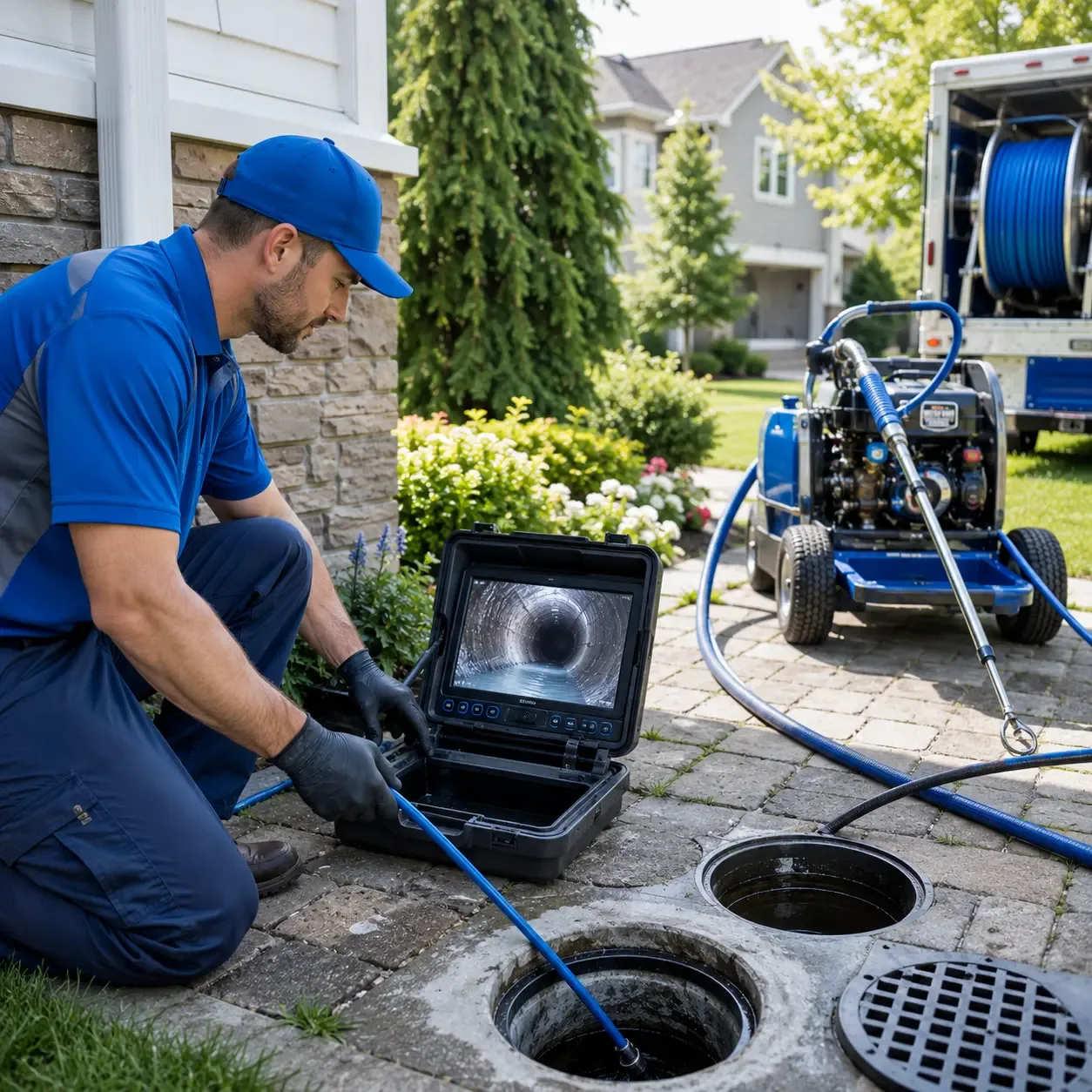 Outdoor drain cleaning professionals serving Gilman, WI