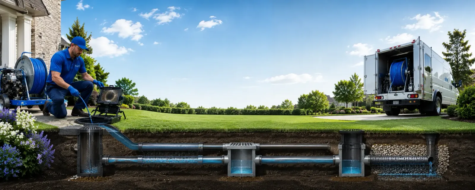Outdoor drain cleaning information for Gilman, WI
